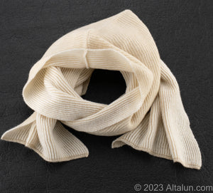 Altalun Hooded Scarf - Sustainable Elegance in Creamy White and Beige