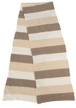 Load image into Gallery viewer, Striped Scarf | Natural Colors | Purl Stitch
